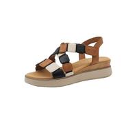 Tamaris Women's Comfort Damen Flache Sandale Flat, Cognac Comb, 4 UK
