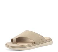 Tamaris Women's Comfort Damen Pantolette Leder Wide Fit Sandal, Beige Suede, 5 UK