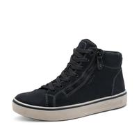 Tamaris Women's Comfort Damen Sneaker High Fashion Boot, Navy Suede, 7.5 UK