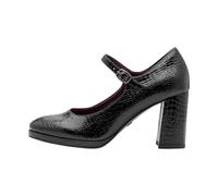 Tamaris Women's Court Shoes with Block Heel, Black (Black Croco), 38