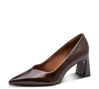 Tamaris Women's Court Shoes with Block Heel, Brown (Brown Patent), 40