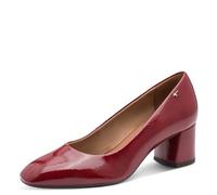 Tamaris Women's Court Shoes with Block Heel, Red (Red Patent), 39