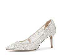 Tamaris Women's Damen 1-1-22413-28 Closed-Toe Pumps, Ivory Glam, 5 UK