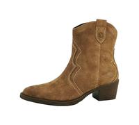 Leather Cowboy Ankle Boots Brown