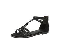 Tamaris Women's Damen 1-28149-44 Flat Sandal, Plain Black, 4 UK