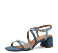 Tamaris Women's Damen 1-28204-42 Heeled Sandal, Denim Comb, 4 UK