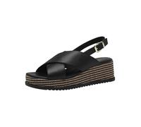 Tamaris Women's Damen 1-28315-44 Wedge Sandal, Black, 4 UK