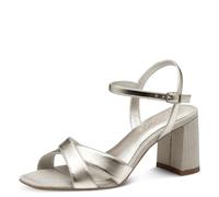 Tamaris Women's Damen 1-28320-44 Heeled Sandal, Platinum, 5 UK