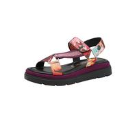 Tamaris Women's Damen 1-28703-44 Wedge Sandal, Dark Pink Comb, 7.5 UK