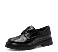 Tamaris Women's Damen Lace-up 1-23619-45 Oxford Flat, Black, 6.5 UK