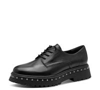 Tamaris Women's Damen Lace-up 1-23748-45 Oxford Flat, Black, 4 UK
