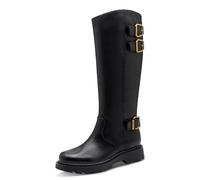 Tamaris Women's Damen Long Boot Flat 1-25623-45 Knee High, Black, 6.5 UK