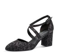 Tamaris Women's Damen Pump with Strap 1-24414-41, Grey Leopard, 6.5 UK