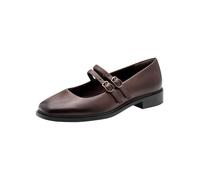 Tamaris Women's Flat Ballerina with Strap, Brown (Mahogany), 37