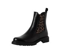 Tamaris Women's Flat Boots, Black Leopard, 6 UK