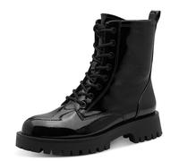 Tamaris Women's Damen Lace Boot Flat 1-25930-45 Ankle, Black (Black Patent), 6.5 UK