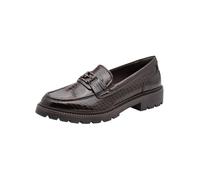 Tamaris Women's Flat Loafer, Brown (Mochca Croco), 38