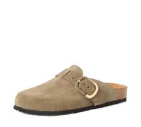 Tamaris Women's footbed mule leather flat green 6.5 UK
