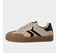 Tamaris Women's Fur Suede Leather Fashion Lace Up Sneakers, Beige 5