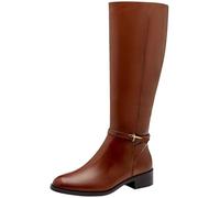 Tamaris Women's Leather Long Shaft Boots, Cognac, 5 UK