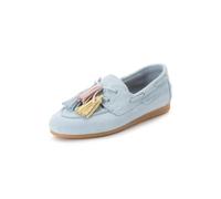 Tamaris Women's Leather Moccassin 1-23610-46-895 Women's Shoes Slippers Light Blue, 895 Lt Blue Comb, 5 UK