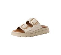 Tamaris Women's leather mules with wedge heel beige 5.5 UK