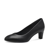 Tamaris Women's leather pumps with block heel black 4 UK
