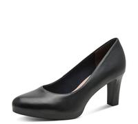Tamaris Women's leather pumps with block heel blue 3.5 UK