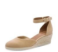 Tamaris Women's leather pumps with wedge heel brown 3.5 UK