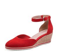 Tamaris Women's leather pumps with wedge heel red 3.5 UK