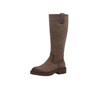 Tamaris Women's Long Shaft Block Heel Boots, taupe, 3.5 UK