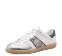 Tamaris Women's Low 1-23624-43 Trainers, White/Silver, 38 EU