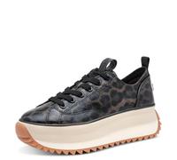 Tamaris Women's Low Flat Trainers, Brown (Leopard), 38