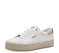 Tamaris Espadrille White Gold Womens trainers 23713-42-190 in a Plain Man-made in Size 37