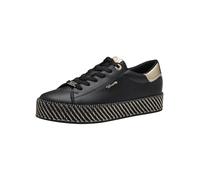 Tamaris Women's Sneaker, Black Gold, 3.5 UK