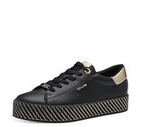 Tamaris Women's Low-Top Trainers, Women's Trainers, Black Gold, 7.5 UK