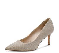 Tamaris Women's Metallic LT Gold Glam Stiletto Heel Court Shoes 41