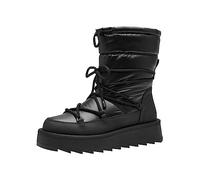 Tamaris Women's Moonboot Flat, Plain black, 5 UK