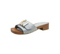 Tamaris Women's mule with wedge heel blue 5.5 UK