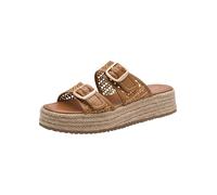 Tamaris Women's mule with wedge heel brown 3.5 UK