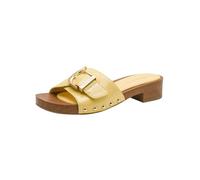 Tamaris Women's mule with wedge heel yellow 6.5 UK