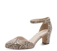 Tamaris Women's pumps with block heel beige 5.5 UK