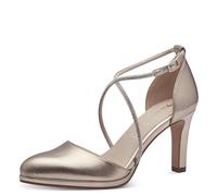 Tamaris Women's pumps with block heel metallic 5.5 UK