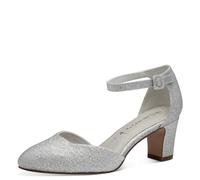 Tamaris Women's 24432 Pump, Silver Glam, 6 UK