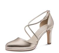 Tamaris Women's pumps with block heel metallic 7.5 UK