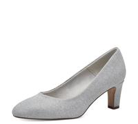 Tamaris Women's 1-22418-41 Pump, Silver Glam, 7.5 UK