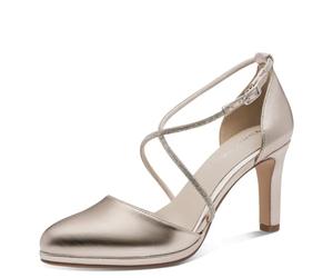 Tamaris Women's pumps with block heel metallic 7.5 UK