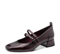 Tamaris Women's Pumps with Block Heel, Red (Merlot Comb), 41