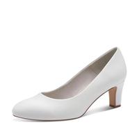 Tamaris Women's pumps with block heel white 6.5 UK