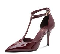 Tamaris Women's Pumps with Stiletto Heel, Red (Merlot Patent), 37